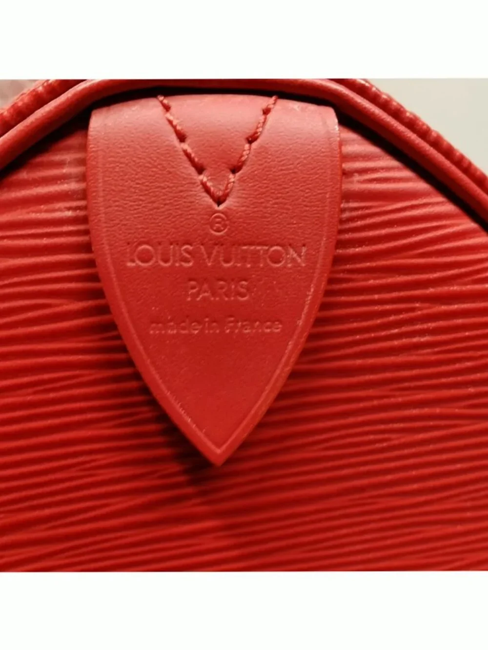 Authentic Louis Vuitton Speedy 25 Red Epi Leather Hand Bag - Picture 10 of 16